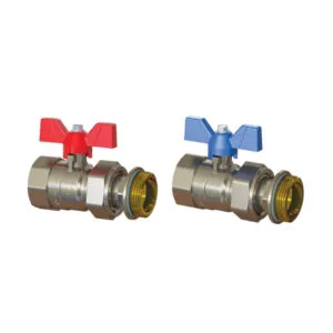 Emmeti 1" Ball Valve with Butterfly Handle (Pair)